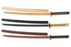 Playwell sans Armes en Bois Chêne Bokken avec Fourreau-Rouge