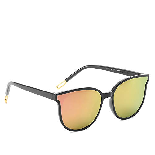 Preisvergleich Produktbild CFLFDC Sonnenbrillen Männer Sonnenbrillen Auge Frauen Überdimensionierte Polarisierte Sonnenbrille Dame 100% Uv-lampe Schwarzer Rahmen Barbie-Pulver (Taschentuch)