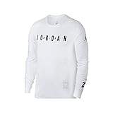 camiseta bulls jordan mujer Jordan ho 1 (AJ3987-100) Jordan Ho 1 Camiseta De Manga Larga, Hombre, White/Black, S