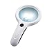Produktbild Lupe Vergrößerung 2.5X Handlupe Glas, 90mm Hohe Vergrößerung Glaslinse, 8 LED Beleuchtung Reparatur Lesen Beleuchtung Multifunktionslupe
