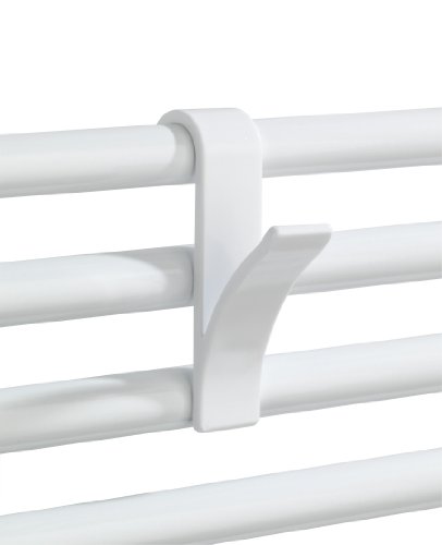 Wenko 4468160100 Haken für Handtuchheizkörper weiß – 2er Set, Kunststoff, 2.5 x 10.5 x 7 cm, weiß - 5