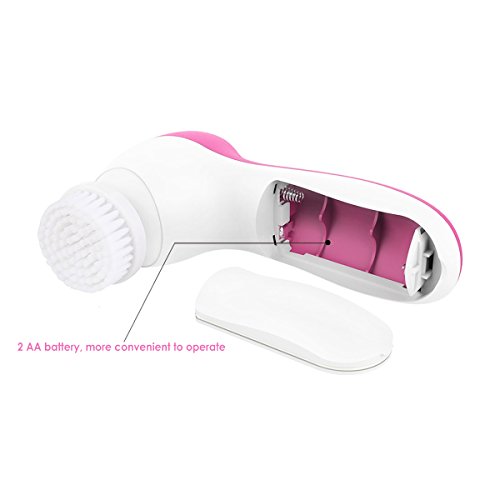 Bindex wasserdichte elektrische Gesichtsreinigungsbürste mit 7 verschiedene Bürstenköpfen für Gesichtspflege Tiefenreinigung Peeling und Massage in einem - 4