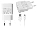 Produktbild Original Huawei Ladeadapter HW-050100E01 + original Huawei Datenkabel für Huawei Ascend P7 / P7 Mini / P8 / P8lite / P6 / Mate 7 / Mate S Travelcharger Ladegerät in Weiß
