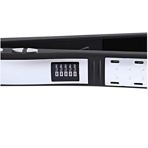 HuaTianMAO Five Files Temperature Control Ceramics Without Hurting The Hair Anion Hair Straightener Straight Hair Hairdressing  Color   Black 