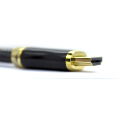 LCS – ORION EVO – 1M – Ultra HD 4K 2160p – HDR – 3D – Full HD 1080p – Neue Version HDMI kabel 2.0a/b – 2.0 – 1.4a kompatibel – Dreifach-Abschirmung – ARC – CEC – Highspeed mit Ethernet – FULL METAL JACKET CONNECTORS - 4