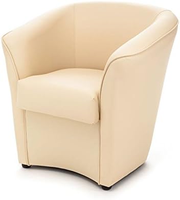 Esse Italia They Italy Chair Padded Faux Leather Coated 75 x 66 x H 76 cm cream