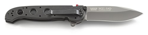 M21 Carson Folder, Black G10 Handle, Plain - 2