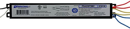 ROBERTSON 3P20139 PSA239T5MV AH Fluorescent Ballasts for 2 F39T5HO Linear Lamps, Program Start, Universal Voltage 120-277Vac, 50-60Hz, Normal Ballast Factor, HPF