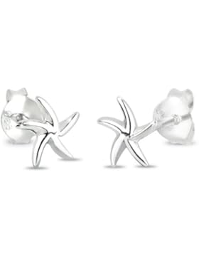 Elli Damen-Ohrstecker Seestern 925 Sterling Silber 305950411
