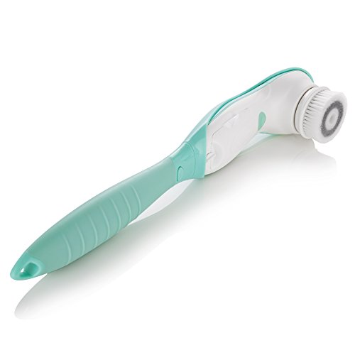 Fancii 7-in-1 Elektrisches, Wasserfestes Gesichtsreinigungsbürste Körperreinigungsbürste mit Griff und 6 Bürstenaufsätze – Das Beste Gesichtsbürste Fortgeschrittene Mikrodermabrasion Bürstensystem für Gesicht, Grün - 5