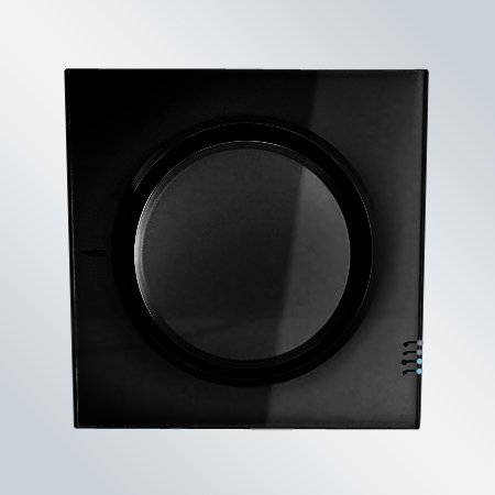 Preisvergleich Produktbild Elica Mini Om Wanddunstabzugshaube / Schwarz-Glas / 55 cm