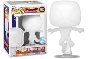 Funko Pop! Winyl: Spider-Man: Across The Spider-Verse: Miles Morales - (przezroczysty) - Spiderman Into The Spiderverse 2 - Ekskluzywny Amazon - Winylowa figurka kolekcjonerska - Pomysł na prezent -