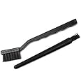 SCHOFIC [2 PCS] Conductive Fibers Bristles Plastic Handle Anti Static ESD Safe Brushes for Cleaning PCB Board, Phone, Keyboard, Laptop, Freezer, Floor, Window, BGA Repair Soldering