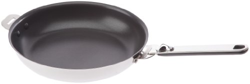 Kitchen Fun by Beka 12567254 Move On Corps de Poêle  + 1 manche amovible en acier inoxydable intérieur revêtu  24 cm