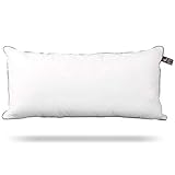 Gans im Glück Kissen - Hochwertiges Kopfkissen mit innovativer Synthetik-Daunen-Füllung - [40x80 cm] Kissen perfekt geeignet bei Nackenschmerzen & für Allergiker I 100% vegan