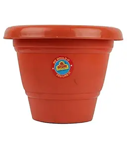 Garden Hub Round Plastic Pot for Balcony (Set of 1) (20 Inch)