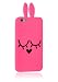 Produktbild MTM MTM-8600 Funny Hülle 3D Bunny für Apple iPhone 6/6S, Blister rosa/schwarz