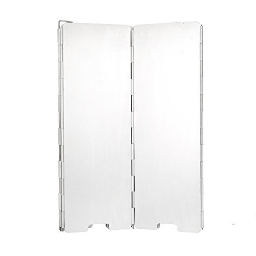 TOMSHOO 8 Stücke Outdoor Aluminium Windschutz für Alle Arten von Feuerstellen BBQ Windschutzscheibe - 2