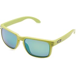 Oakley Sonnenbrille Holbrook, Gafas de Sol Polarizadas Unisex, Verde (Matte Fern/Jadeiridiumpolarized), 55 mm