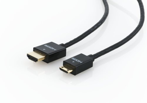 deleyCON 0,75m mini HDMI Kabel SLIM High Speed mit Ethernet (Neuster Standard) 3D 4K ULTRA HD SUPER flexibel - 3