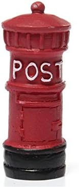 Driverder Funny Mini Diy Retro Mailbox Garden Flower Plant Decoration Pot Craft Toy House Decoration (Red)