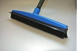 balai coiffeur - balai à picots en caoutchouc avec manche en acier gainé