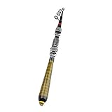 SODIAL(R)2.1M 6.89FT Cana de pesca cana para pescar telescopica senuelo Spinning de Viajes Rod...