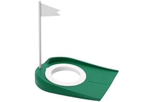 SOLOMI Poner Copa - Plástico Agujero Ajustable White Flag práctica de Golf Copa