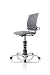Produktbild 3Dee ergonomischer Bürostuhl/Chefsessel, Bezug: Mikrofaser in Farbe smoke-grau, Feder: BASIC in chrom, Fußkreuz Alu poliert