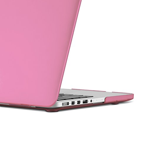 E-Tree MacBook Pro 13 Retina Hülle Schale, Ultra Slim Hartschale Tasche Cover Shell, Tastatur Abdeckung Schutzhülle für Apple MacBook Pro 13.3 Zoll mit Retina Display Modell:A1502 und A1425 – Rosa - 3