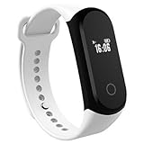 Lemumu Ein 16 Männer Frau Schickes Armband/Smar twatch/Bluetooth IP67 Herzfrequenz schlafen Monitor Schrittzähler WristbandClock achten Sie auf Ios Android, Blau