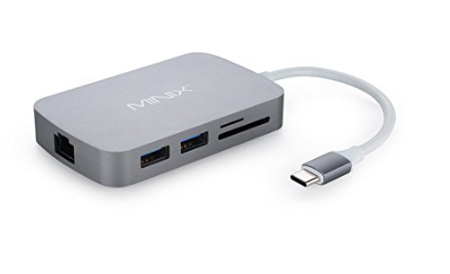 MINIX NEO C, USB-C Multiport Adapter with HDMI - Space Grau (Kompatibel mit Apple MacBook)