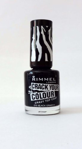 Rimmel Crack Your Colour 010 Black Graffiti Crazy Top Coat