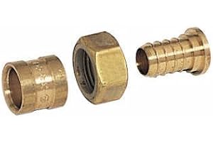 COMAP Raccord PER à glissement - Droit à écrou tournant - Diamètre ⌀12x1,1 mm - Femelle 1/2" (15x21) - Pexy pour Tubes PER - 4261