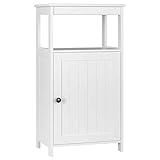 Multiuso - Se puede utilizar como armario de suelo para baño para ordenar los artículos de aseo y los artículos de ducha. Además, se puede servir como armario de almacenaje para dormitorio, cocina o salón para ayudarle a ordenar y almacenar las necesidades diarias.