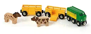 Brio Farm Animal Toy Train - Made with European Beech Wood