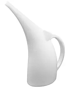 Maddey Products Small Watering Can Indoor and Outdoor. Shatterproof. Lightweight (1/2 Gallon). 100% Recyclable Watering Pot (White).