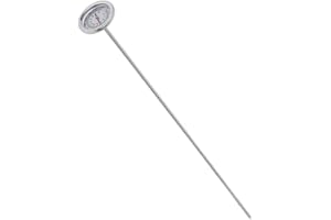 WEDUSPATY Thermomètre du sol, thermomètre du sol Détecteur de sonde de mesure en acier inoxydable pour le thermomètre en extérieur intérieur, compost du sol