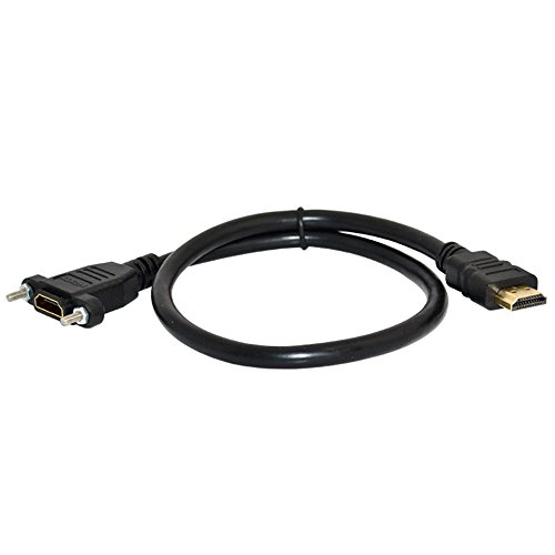 Premium 0,5m HDMI Stecker Auf Buchse F/M Vergoldet Verlaengerungskabel Kabel - 4