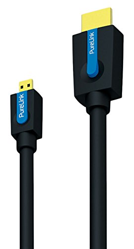 PureLink CS1200-030 - High-Speed Micro-HDMI / HDMI Kabel mit Ethernet - HDMI 2.0 kompatibel (4K + 3D) - 3,0m