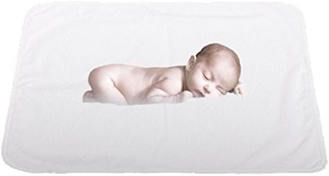 White Baby Bed Mat (27.6 x 43.3inch), Toddler Bed Cover, Mattress Protector, Diaper Changing Protector - Ultra Soft Cotton Cloth, Anti-leaks, Water-repellent, Easy Care Changing Mat – Light &amp; Thin