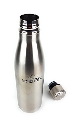 Thermotrinkflaschen 0,5l von SOLID RACK: Edelstahl-Trinkflasche isoliert und auslaufsicher für das Fahrrad oder unterwegs – Isolierflasche 500ml auch ideal für Kinder oder Baby – Thermosflasche - 7