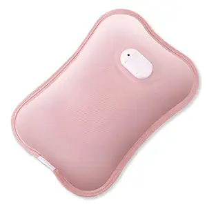 Caresmith Eon Premium Electric Hot Water Bag | Dual Insulation Silicon Technology | 6 Layers of Protection (Pearl Pink)