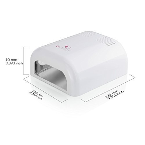 Nageltrockner USpicy36W UV Nagellacktrockner Lichthärtungsgerät Lichthärtegerät lichthärtungsgerät Timer kontrol Nagel trockner mit 6 Röhren & Anti-UV-Handschuhen - 8