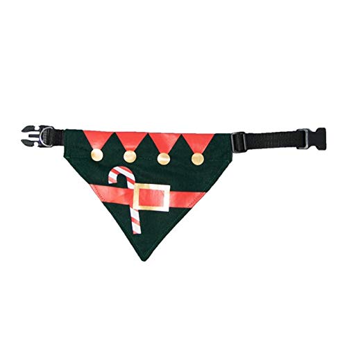 James & Steel J&S - Bandana para Cachorro, diseño de Papá Noel