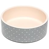 Petface Keramik-Hundefutternapf mit grauen Punkten