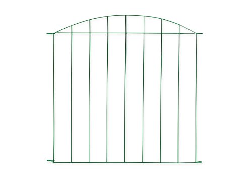 Metall Teichzaun – Set „Gräfrath“ 11 tlg. – grün – Länge ca. 365 x 76,5/65 cm, Tiergehege, Gartenzaun, Campingzaun, Zaun, Zaunmatten, Steckzaun, Teichschutzzaun - 2