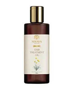 Nirava Ayurveda Hair Treatment Oil I Strengthens Hair Roots, Reduces Premature Greying and Hair Fall I With Aloe Vera and Sesame Oil I 100% Ayurvedic
