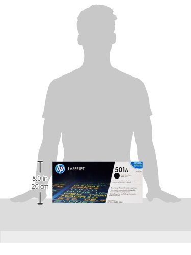 HP 501A (Q6470A) Schwarz Original Toner für HP Color Laserjet 3600, CP3505, Laserjet P2014 - 7