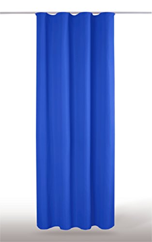 Dekoschal Gardine blickdicht Universalband Kräuselband Microsatin, Auswahl: sandgrau – schlamm 140x245cm - 4